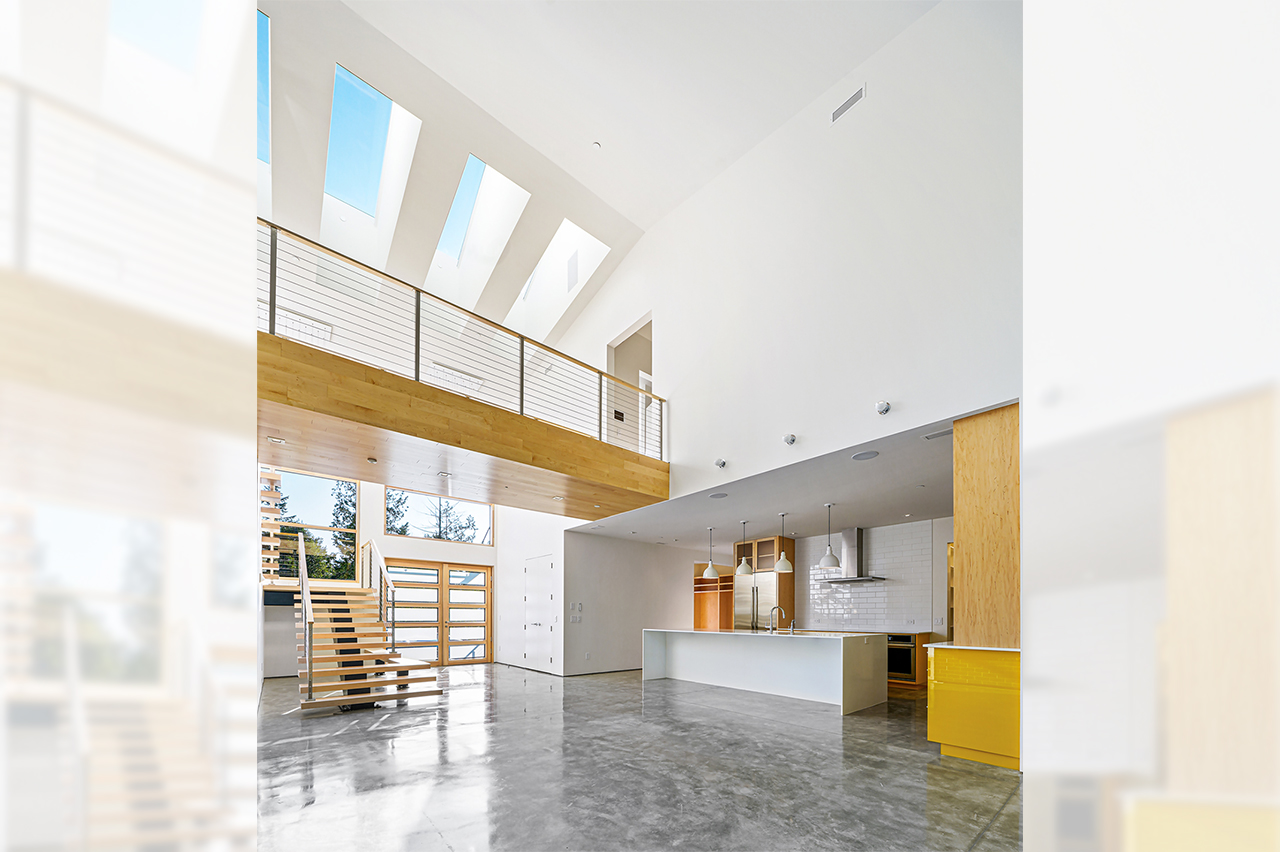 Highland House, living area, modern residential design, Issaquah Highlands, WA