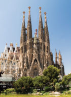 Church designed by Gaudi in Barcelona