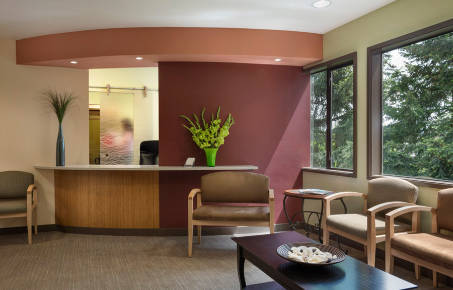 Creekside Sleep Center, Interior. Sustainable architecture by Seattle commercial architects.