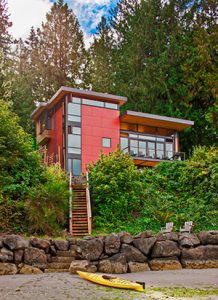 Architecturally design beach house in Arrow Point